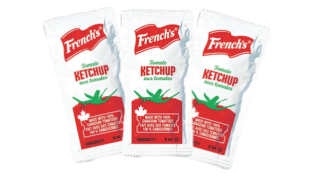 French's paquets de ketchup aux tomates