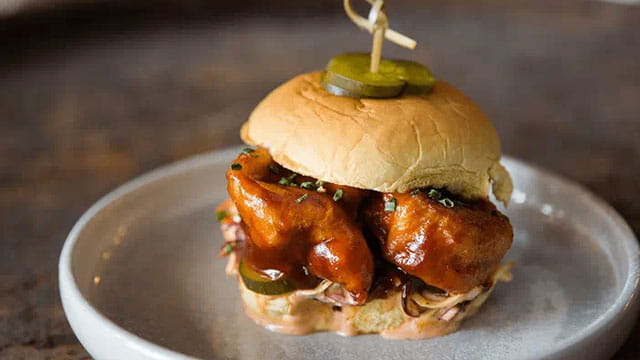 Kentucky Bourbon BBQ Shrimp Sandwich