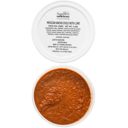SupHerb Farms Mexican Ancho Chile with Lime Paste 2 Pound Tub 2 per Case