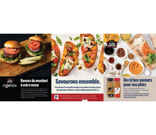 Possibilités  infinies d’inspirations  culinaires