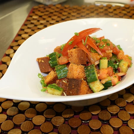 Bread Salad with Smoked Paprika Dressing - Recipe