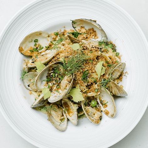 Crudo de pétoncles noix de coco et masala