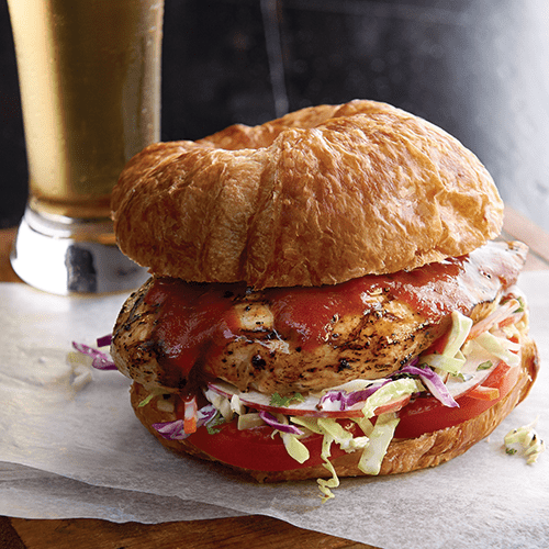 Sauce &#224; glacer BBQ bourbon et poulet