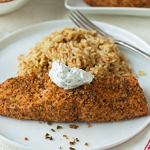 Cheddar Panko Breaded Salmon - Recipe