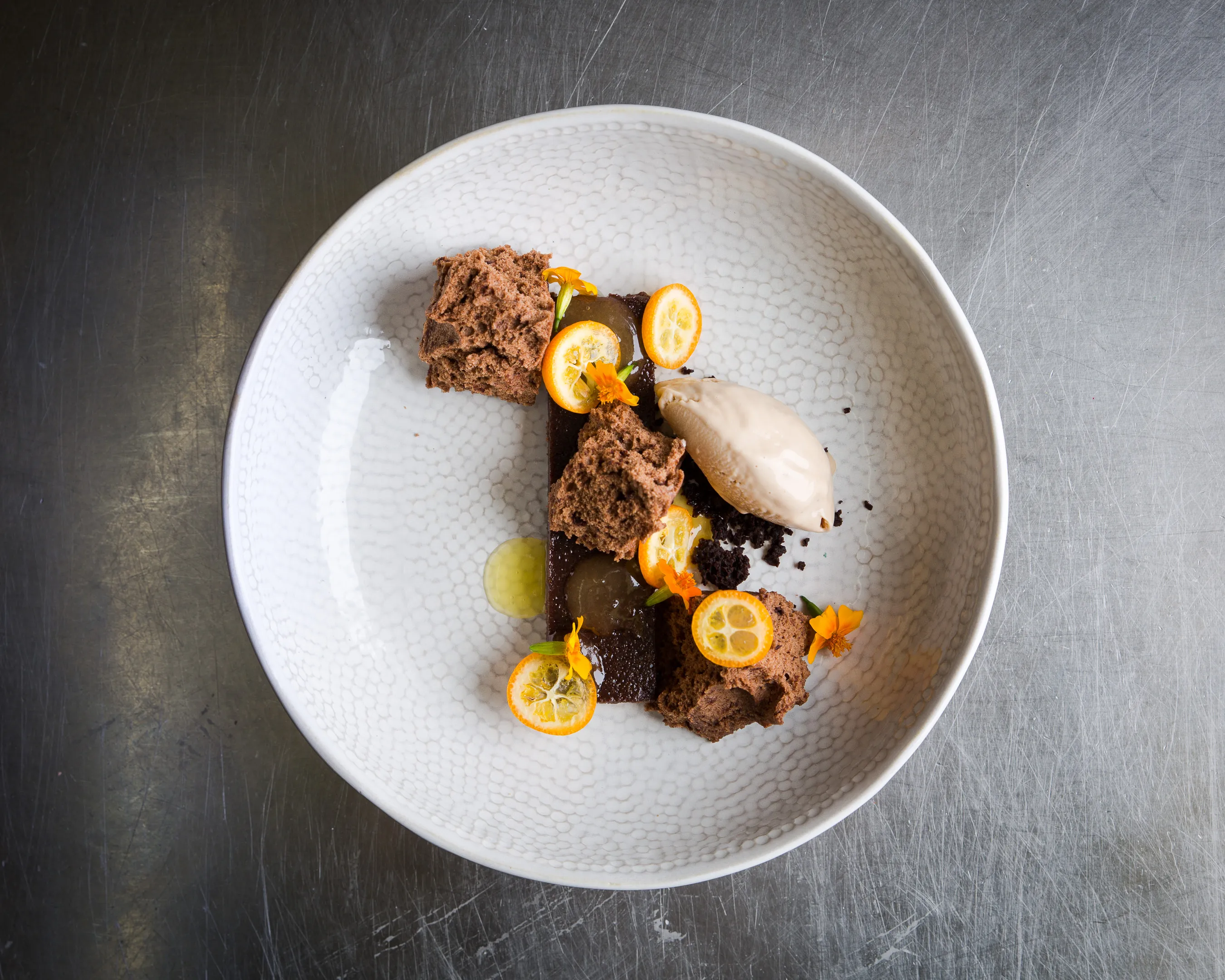 Crémeux au chocolat, au chipotle et à la cannelle