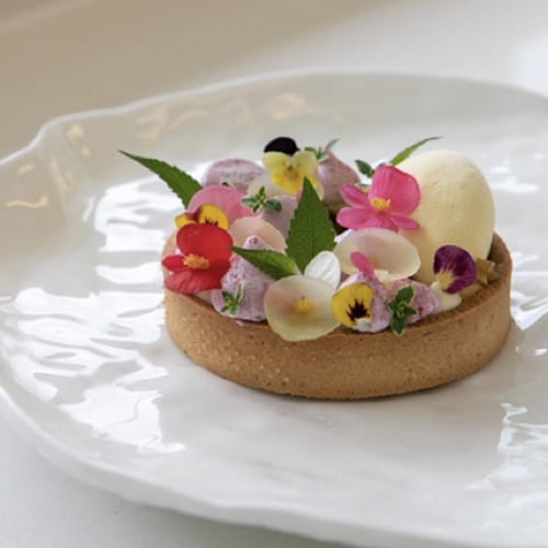 Tartelette aux pommes et au panais caramélisé