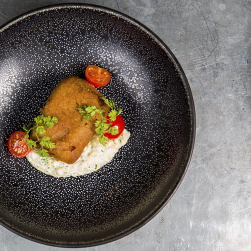Fried Black Cod with Miso Tartare - Recipe