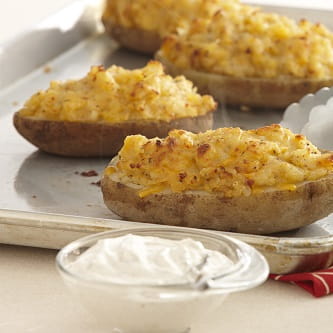 Chicken Curry Stuffed Potatoes - Recipe