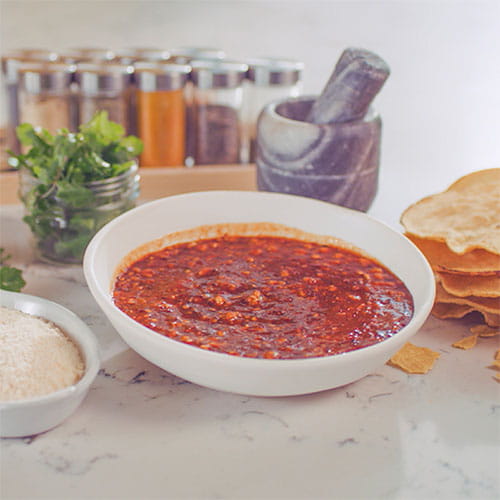 Guajillo Plum and Peanut Sauce - Recipe