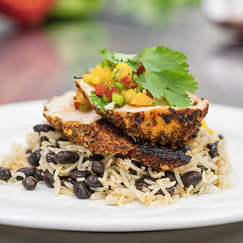 Blackened Chicken with Mango Relish - Recipe