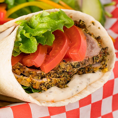 Caribbean Jerk Pork Wrap - Recipe