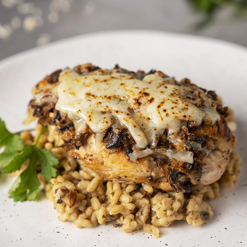 Baked Chicken with Mushroom Tapenade - Recipe