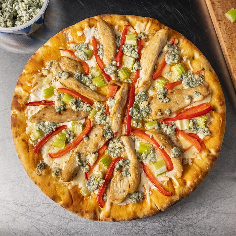 Blue Cheese Buffalo Pizza - Recipe