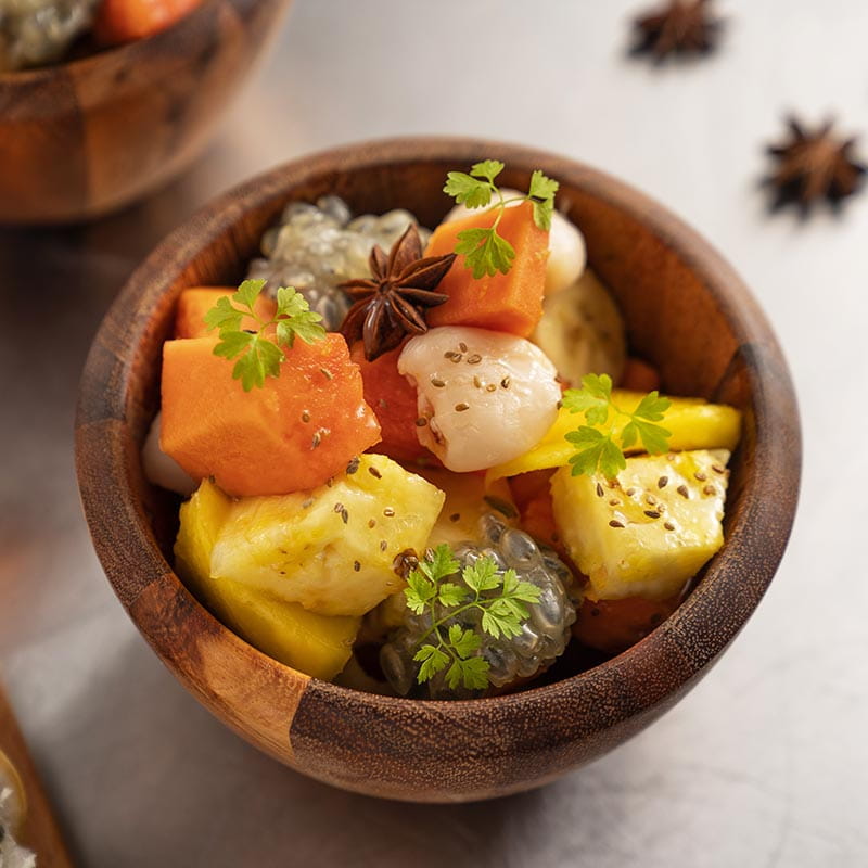 Hot Exotic Fruit Salad - Recipe