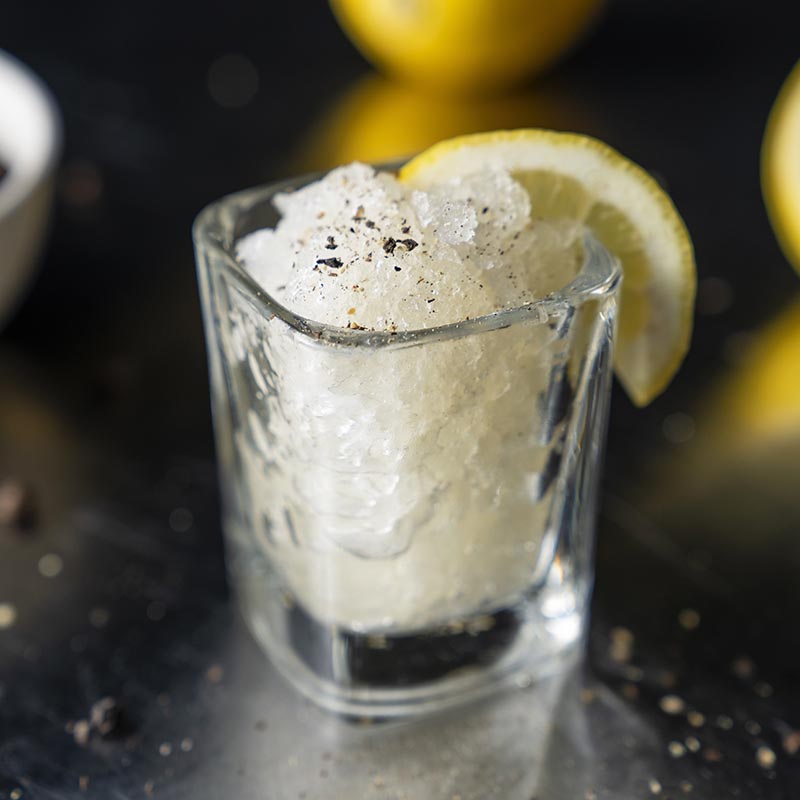 Lemon and Cracked Black Pepper Granita - Recipe