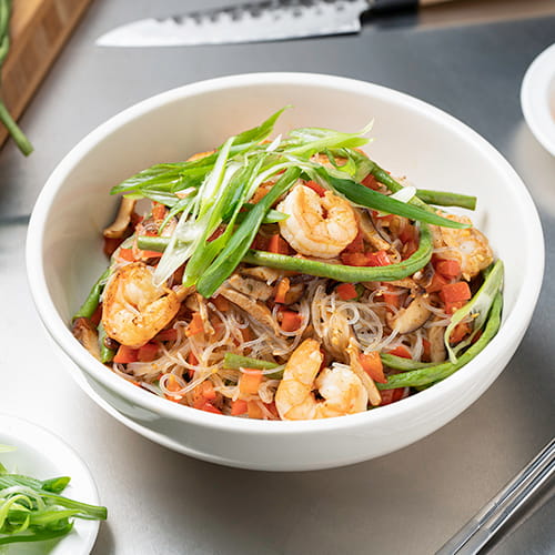 Korean Style BBQ Fried Vermicelli Noodle with Shrimp - Recipe