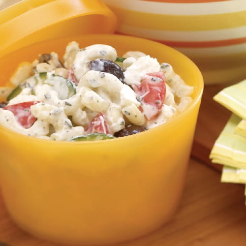 Creamy Greek Pasta Salad - Recipe