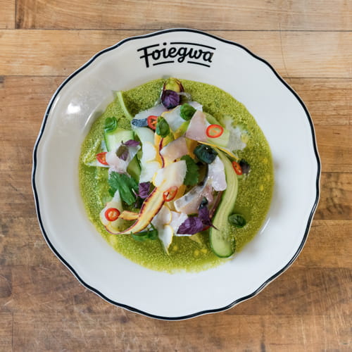 Mackerel Crudo with Leche de Tigre Vinaigrette - Recipe