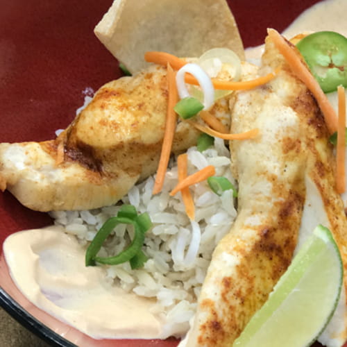 Sriracha Chicken Rice Bowl - Recipe