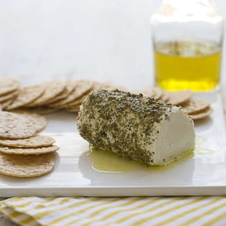 Peppercorn Melange Crusted Goat Cheese - Recipe