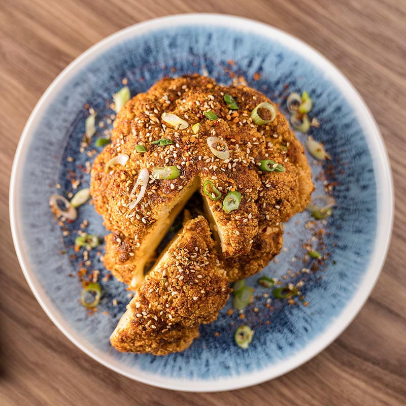 Piri Piri Spiced Roasted Whole Cauliflower - Recipe