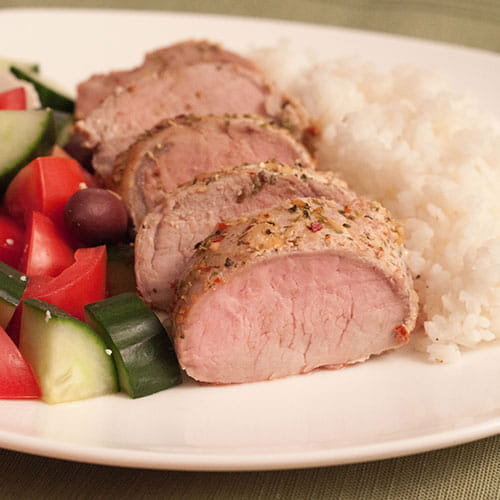 Greek Style Pork Tenderloin - Recipe