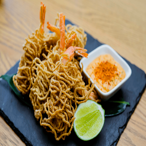Ramen Wrapped Prawns - Recipe