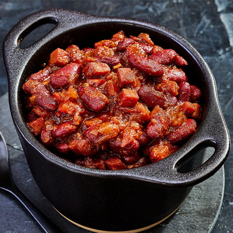 cowboy double smoked bacon redeye beans