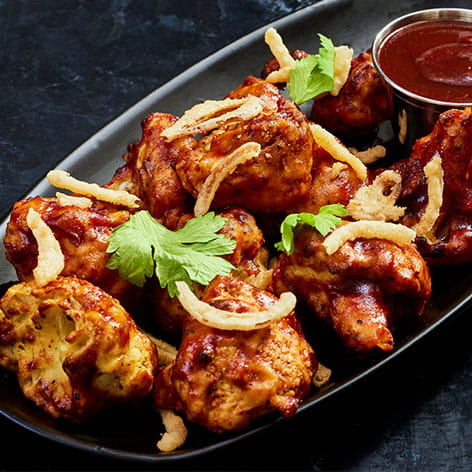 crispy baked kansas city bbq cauliflower