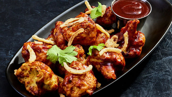 crispy baked kansas city bbq cauliflower