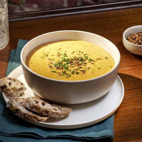 Piri Piri Aged White Cheddar and Cauliflower Bisque