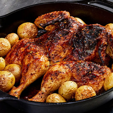 texas longhorn spatchcock chicken