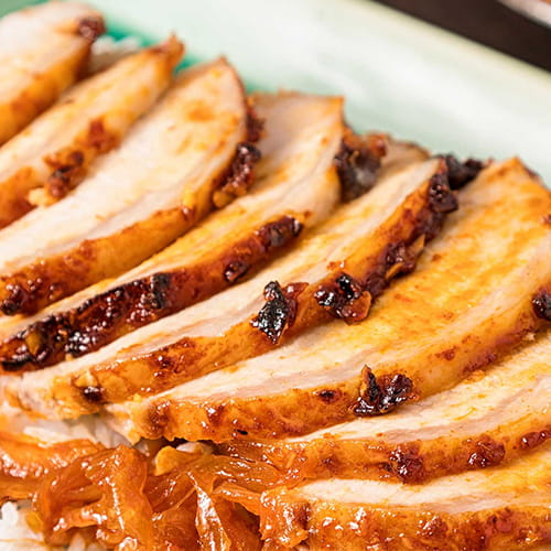 Red Curry Glazed Roast Pork - Recipe