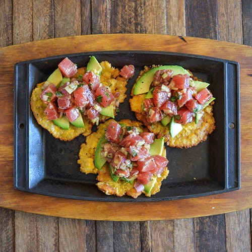 Tuna Poke with Tostones - Recipe