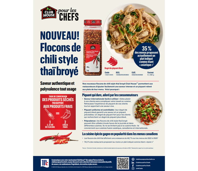 NOUVEAU! Flocons de chili style thaï broyé