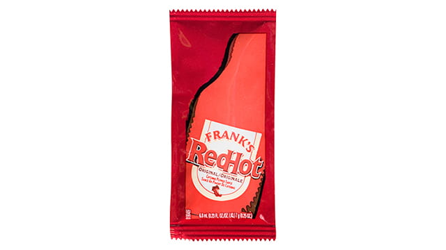 Franks portion control packets hot sauce