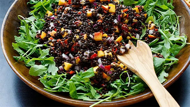 Lentil And Peach Salad