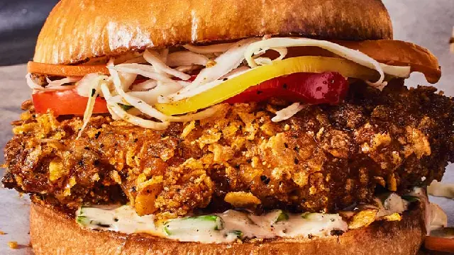 crispy mala chicken sandwich