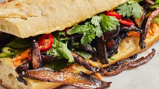 Mushroom Confit Banh Mi