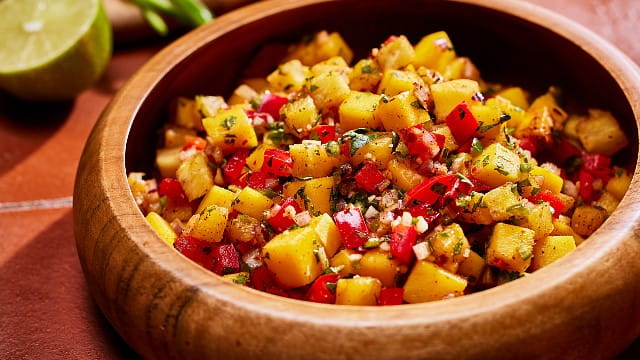 Tamarind Pasilla Mango Pineapple Salsa