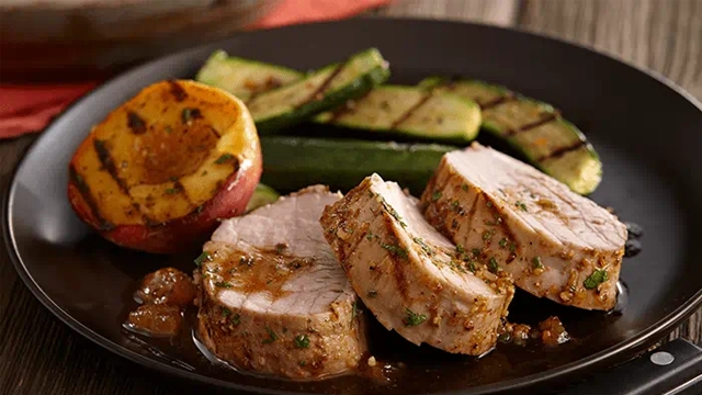 Pork Tenderloin With Peach Glaze