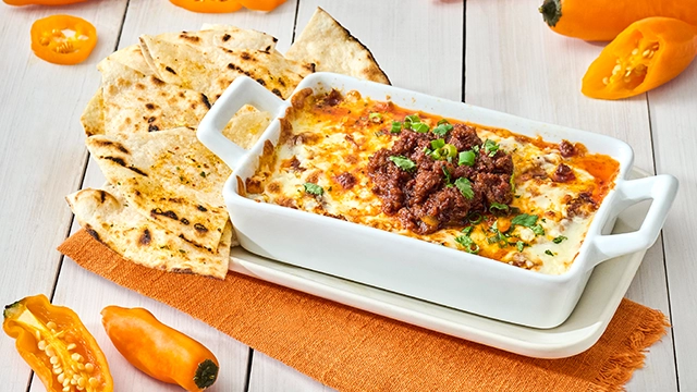 Queso Fundido with Aji Amarillo Seasoning