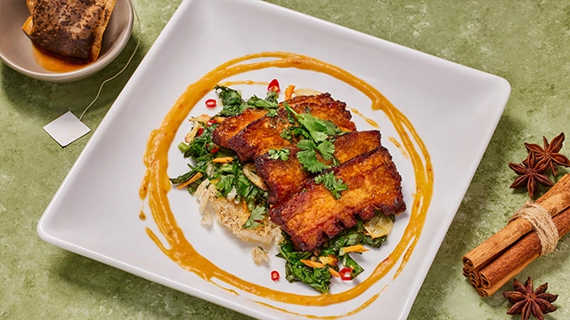 Thai Tea-Spiced Pork Belly
