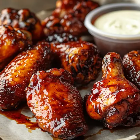 bourbon bbq wings