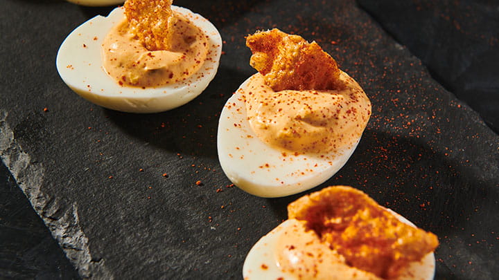 nashville hot deviled eggs