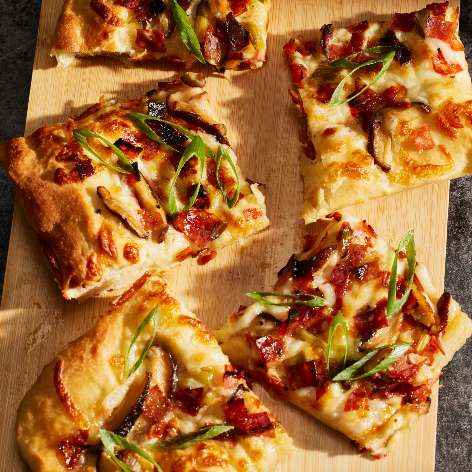 Pizza sur pain au lait japonais