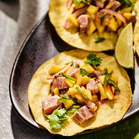 Tostadas au ceviche de thon 