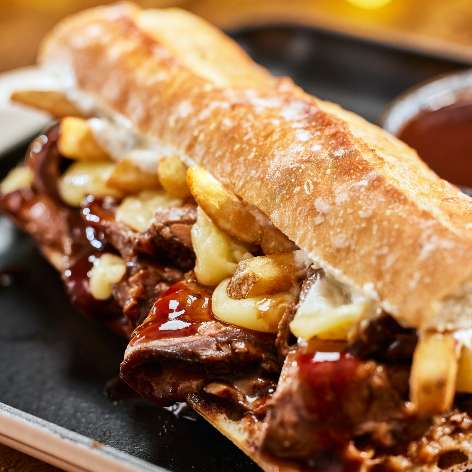 Poutine French Dip Sandwich