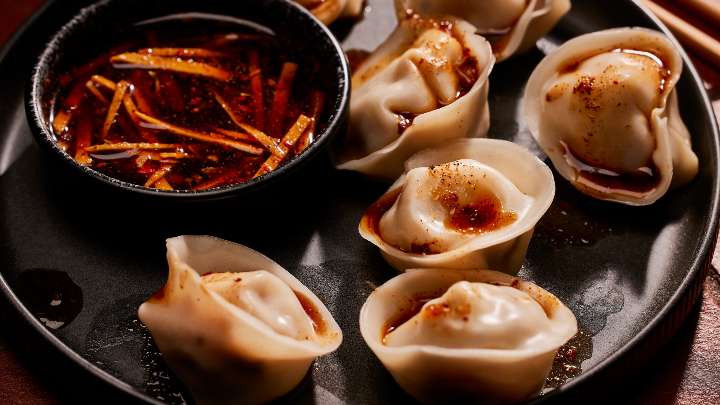 Tamarind Pasilla Pork Dumplings